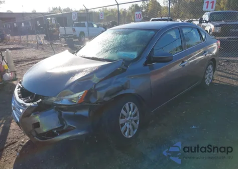 2015 Nissan Sentra S from USA, damaged, VIN 3N1AB7AP7FY351685